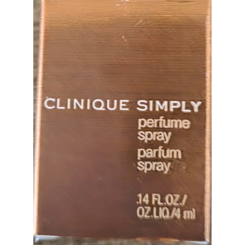 Clinique Simply Perfume Spray Mini 0.14oz 4ml Travel Size Discontinued Fragrance